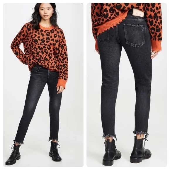 Moussy Vintage Staley Tapered Rigid Jean Black Size 25 - Picture 2 of 10